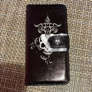 Black Skull Design Phone Case